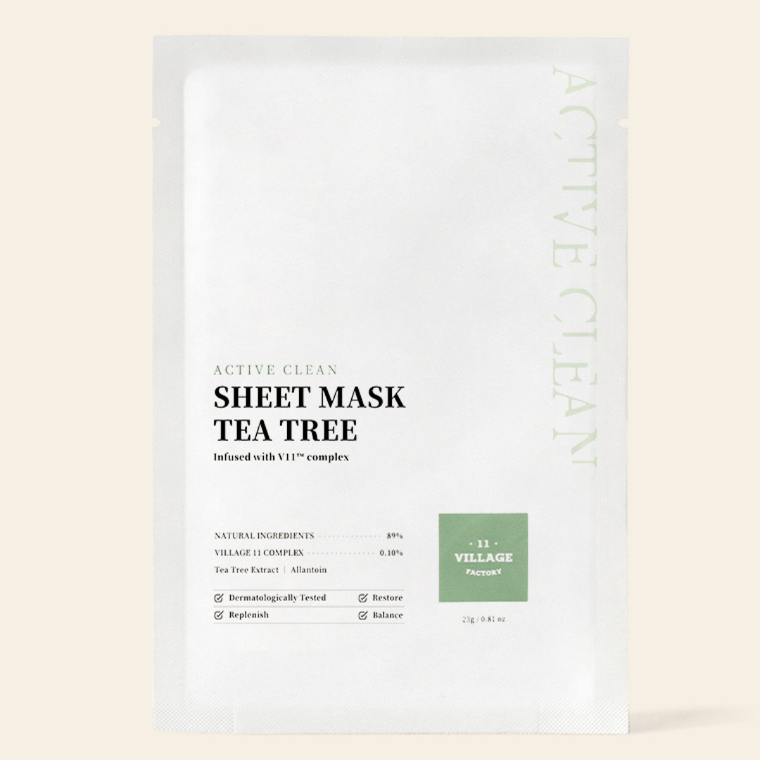 Mascarilla Active Clean Sheet Tea Tree de Village 11 Factory