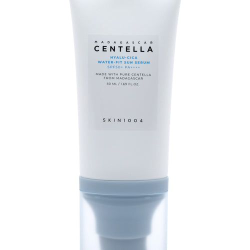 Cargar la imagen en el visor de la galería, Suero Protector solar Water-Fit con ácido hialurónico Centella de Madagascar SPF 50+ PA++++ SKIN1004
